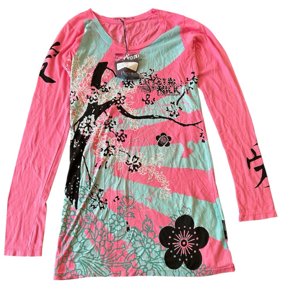Christian Audigier Tokyo Sun Tunic Shirt
